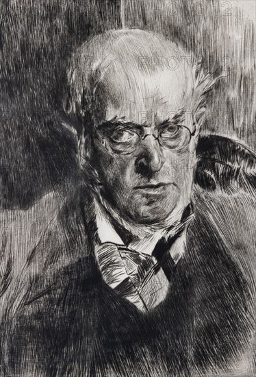 “Portrait of the painter Adolf Menzel” by Giovanni Boldini