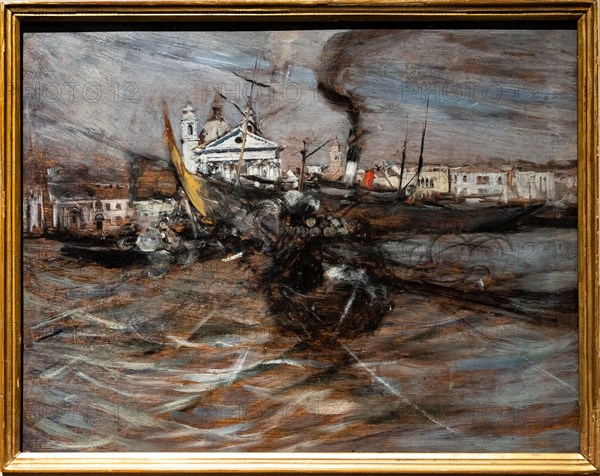 “Boats in Venice” by Giovanni Boldini