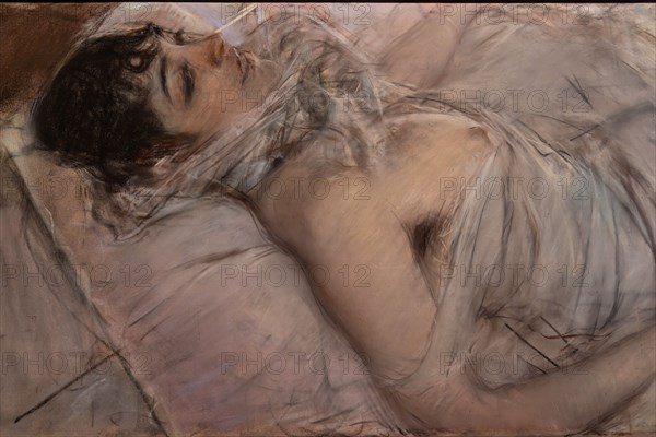 “The Countess of Rasty Reclining” by Giovanni Boldini