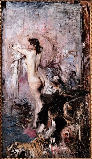 “After the Bath” by Giovanni Boldini