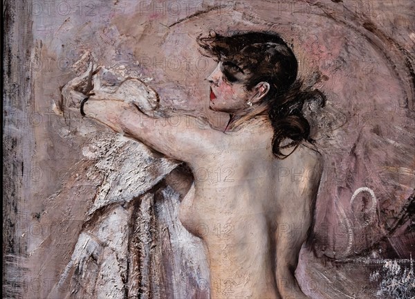 “After the Bath” by Giovanni Boldini