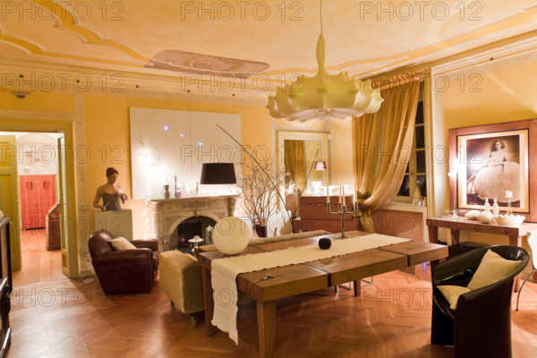 Palazzo Stampa (dimora storica che oggi aderisce al marchio Bergamo Charme): interno.
Bergamo (BG), Lombardia, Italia - Italy