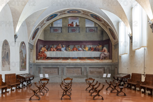 “Cenacolo”,  di Andrea del Sarto, affresco  (525x871 cm), databile al 1511-1527. L’opera è  conservata nel refettorio del monastero vicino alla chiesa di San Salvi a Firenze.

[ENG]
“The Last Supper”, by Andrea del Sarto, fresco (525x871 cm), datable to 1511-1527. The work is preserved in the refectory of the monastery near the church of San Salvi in Florence.
Chiesa di San Salvi, Refettorio, Firenze (FI) - Florence, Toscana - Tuscany, Italia - Italy