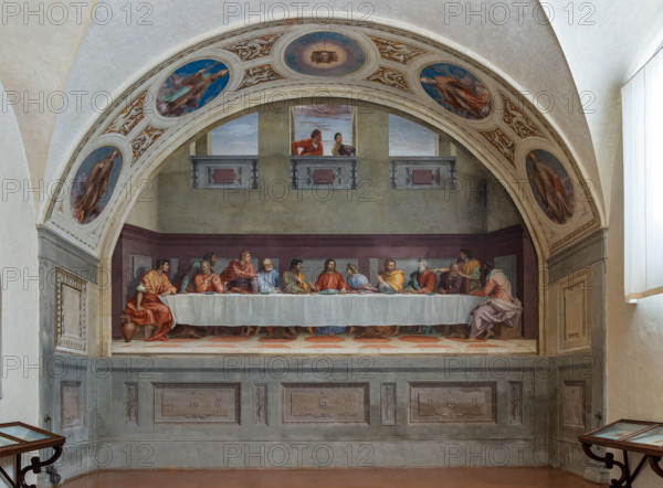 “Cenacolo”,  di Andrea del Sarto, affresco  (525x871 cm), databile al 1511-1527. L’opera è  conservata nel refettorio del monastero vicino alla chiesa di San Salvi a Firenze.

[ENG]
“The Last Supper”, by Andrea del Sarto, fresco (525x871 cm), datable to 1511-1527. The work is preserved in the refectory of the monastery near the church of San Salvi in Florence.
Chiesa di San Salvi, Refettorio, Firenze (FI) - Florence, Toscana - Tuscany, Italia - Italy