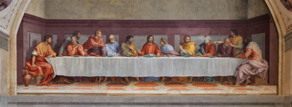 “Cenacolo”,  di Andrea del Sarto, affresco  (525x871 cm), databile al 1511-1527. L’opera è  conservata nel refettorio del monastero vicino alla chiesa di San Salvi a Firenze.

[ENG]
“The Last Supper”, by Andrea del Sarto, fresco (525x871 cm), datable to 1511-1527. The work is preserved in the refectory of the monastery near the church of San Salvi in Florence.
Chiesa di San Salvi, Refettorio, Firenze (FI) - Florence, Toscana - Tuscany, Italia - Italy