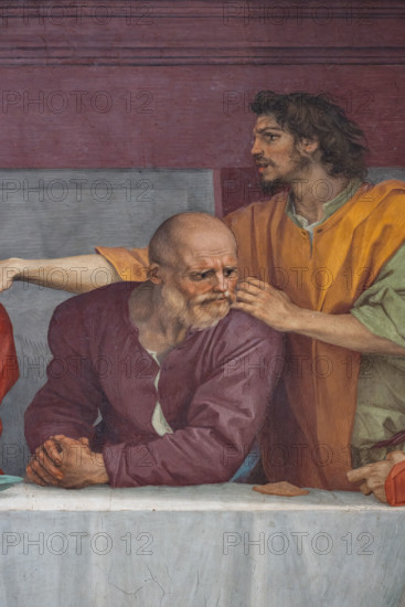 “Cenacolo”,  di Andrea del Sarto, affresco  (525x871 cm), databile al 1511-1527. L’opera è  conservata nel refettorio del monastero vicino alla chiesa di San Salvi a Firenze. Particolare con apostoli.

[ENG]
“The Last Supper”, by Andrea del Sarto, fresco (525x871 cm), datable to 1511-1527. The work is preserved in the refectory of the monastery near the church of San Salvi in Florence. Detail with apostles.
Chiesa di San Salvi, Refettorio, Firenze (FI) - Florence, Toscana - Tuscany, Italia - Italy