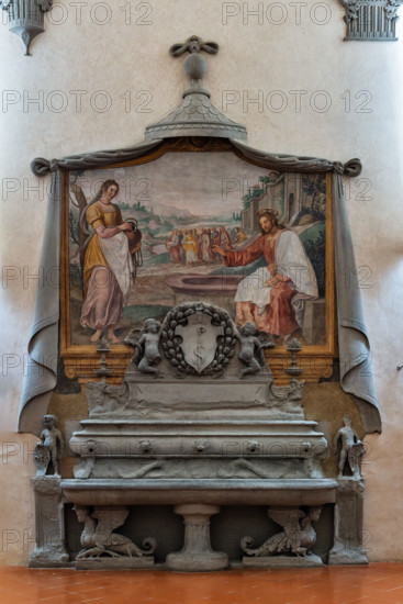 “La Samaritana al pozzo”, affresco di Cosimo Gamberucci, 1620 e “Lavabo in pietra serena” di Benedetto da Rovezzano, secondo decennio del XVI secolo. 

[ENG]
“The Samaritan woman at the well”, fresco by Cosimo Gamberucci, 1620 and “sandstone sink“  by Benedetto da Rovezzano, second decade of the 16th century.
Chiesa di San Salvi, Museo del C, Firenze (FI) - Florence, Toscana - Tuscany, Italia - Italy