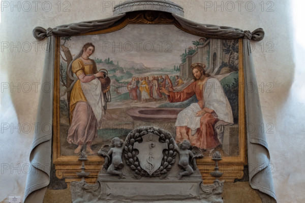 “La Samaritana al pozzo”, affresco di Cosimo Gamberucci, 1620 e “Lavabo in pietra serena” di Benedetto da Rovezzano, secondo decennio del XVI secolo. 

[ENG]
“The Samaritan woman at the well”, fresco by Cosimo Gamberucci, 1620 and “sandstone sink“  by Benedetto da Rovezzano, second decade of the 16th century.
Chiesa di San Salvi, Museo del C, Firenze (FI) - Florence, Toscana - Tuscany, Italia - Italy