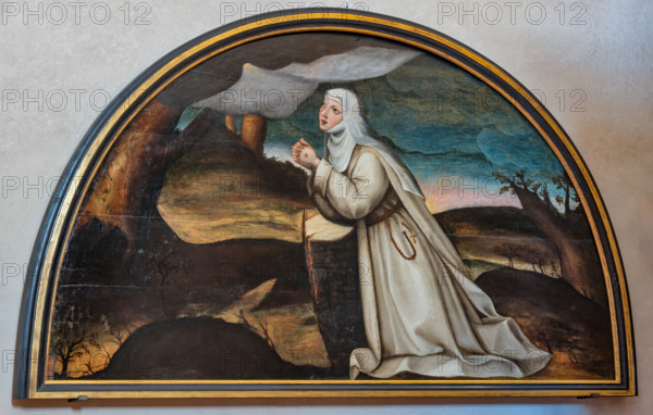 “Santa Caterina da Siena”, di Suor Plautilla Nelli, dipinto in lunetta proveniente dal Convento di S. Caterina in Cafaggio, XVI secolo.

[ENG]
“St. Catherina of Siena”, by Sister Plautilla Nelli, painting in a lunette from the St Catherine Convent in Cafaggio, XVI century.
Chiesa di San Salvi, Museo del C, Firenze (FI) - Florence, Toscana - Tuscany, Italia - Italy