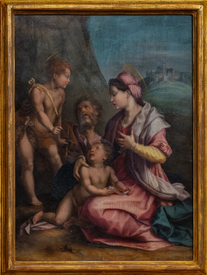 “Sacra Famiglia con S. Giovannino”, di Tommaso Manzuoli detto Maso di San Friano, da Andrea del Sarto, XVI secolo. 

[ENG]
“Holy Family with Infant St. John”, by Tommaso Manzuoli known as Maso di San Friano, from Andrea del Sarto, XVI century.
Chiesa di San Salvi, Museo del C, Firenze (FI) - Florence, Toscana - Tuscany, Italia - Italy