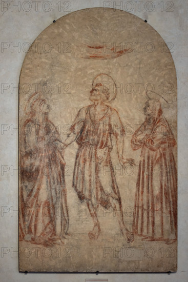 Sinopia dell’affresco “Visione di San Gerolamo tra S. Paola e S. Eustochio”” di Andrea del Castagno, 1452-3, collocata refettorio del monastero di Sant'Apollonia a Firenze, oggi museo del Cenacolo di Sant’Apollonia.  La sinopia proviene dalla Basilica della SS Annunziata.

[ENG]
Sinopia of the fresco “Vision of St. Jerome between St. Paula and St. Eustochius” by Andrea del Castagno, 1451-3, located in the refectory of the monastery of Sant'Apollonia in Florence, now the museum of the Cenacle of Sant'Apollonia. The sinopia comes from the Basilica of SS. Annunziata.
Museo del Cenacolo di Sant'Apoll, Firenze (FI) - Florence, Toscana - Tuscany, Italia - Italy