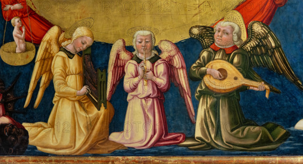 “Incoronazione della Vergine”, di Neri di Bicci, dipinto su tavola, 1473. Particolare con angeli musicanti.

[ENG]
“Coronation of the Virgin”, by Neri di Bicci, 1473, painting on panel. Detail with angels playing music.
Museo del Cenacolo di Sant'Apoll, Firenze (FI) - Florence, Toscana - Tuscany, Italia - Italy