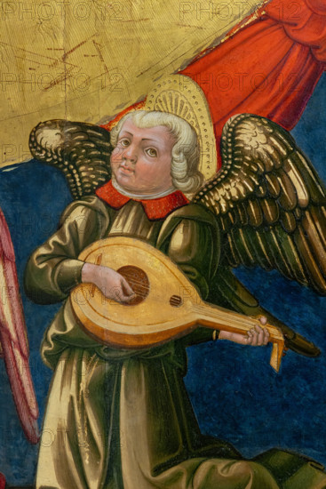 “Incoronazione della Vergine”, di Neri di Bicci, dipinto su tavola, 1473. Particolare con angelo musicante.

[ENG]
“Coronation of the Virgin”, by Neri di Bicci, 1473, painting on panel. Detail with angel playing music.
Museo del Cenacolo di Sant'Apoll, Firenze (FI) - Florence, Toscana - Tuscany, Italia - Italy