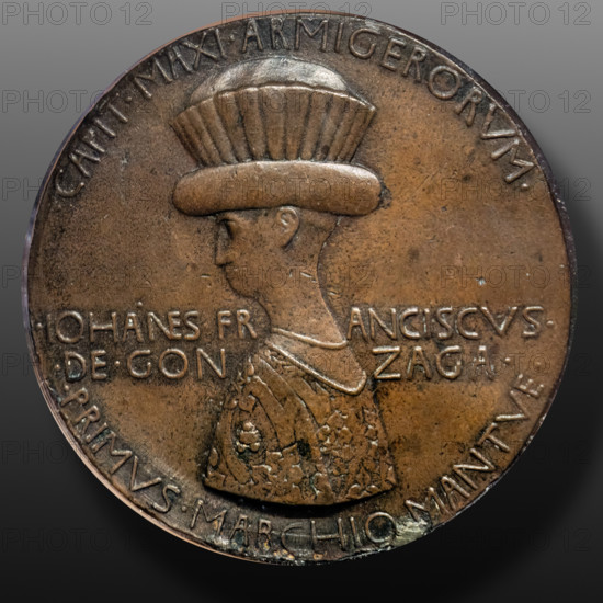 “Gianfrancesco Gonzaga”, bronze medal, by Pisanello (Antonio di Puccio Pisano), 1445-7.
Castello Sforzesco, Gabinetto nu, Milano (MI) - Milan, Lombardia - Lombardy, Italia - Italy