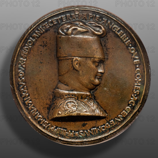 “Filippo Maria Visconti”, bronze medal, by Pisanello (Antonio di Puccio Pisano), 1441.
Castello Sforzesco, Gabinetto nu, Milano (MI) - Milan, Lombardia - Lombardy, Italia - Italy