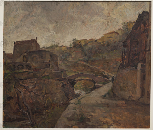 “Giorno grigio a San Remo” di Giovanni Forghieri (1898 - 1944).
Olio su tavola, cm. 64 x 74.
Collezione Assicoop Unipol, inv. n° 790
Collezione Assicoop - Unipol, Modena (MO), Emilia Romagna, Italia - Italy