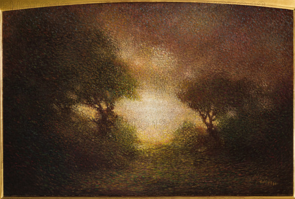 “Paesaggio in controluce” di Noel Quintavalle (Noelqui 1893 - 1977).
Olio su tela, cm. 80 x 120.
Collezione Assicoop Unipol, inv. n° 793
Collezione Assicoop - Unipol, Modena (MO), Emilia Romagna, Italia - Italy