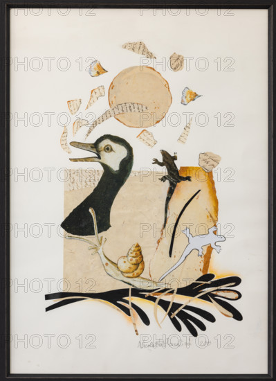 Collezione Assicoop Unipol, inv. n° 862 
Maria Antonietta Moncalieri: “Da una poesia”; (collage, 68x48).