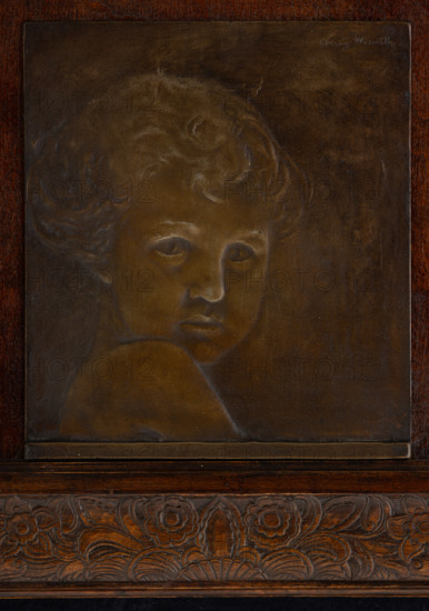 Collezione Assicoop Unipol, inv. n° 866: 
Arrigo Minerbi; " Fanciullo “  (bassorilievo in bronzo, 25,5x22).