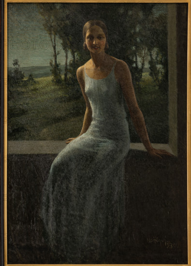 Collezione Assicoop Unipol, inv. n° 489: 
Noelqui Quintavalle; " Ritratto di ragazza“ (olio su compensato, 64,5 x 45).
Collezione Assicoop - Unipol, Modena (MO), Emilia Romagna, Italia - Italy