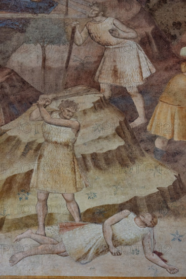 Pisa, Camposanto monumentale:
 “Storie di Caino e Abele”;  affreschi di Piero di Puccio, 1389/1391.
Particolare.

[ENG]
Pisa, Monumental Cemetery: 
“Stories of Cain and Abel”, frescoes by Piero di Puccio - 1389/1391. 
Detail.
Camposanto Monumentale, Pisa (PI), Toscana - Tuscany, Italia - Italy