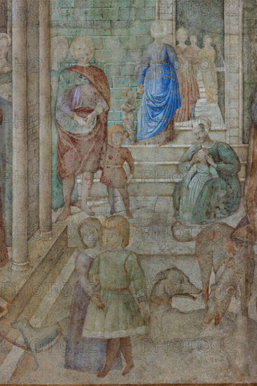 Pisa, Camposanto monumentale:
“Maledizione di Cam”, affreschi di Benozzo Gozzoli, 1469/70.
Particolare.

[ENG]
Pisa, Monumental Cemetery: 
 “The Curse of Ham”, frescoes by Benozzo Gozzoli, 1469/70. 
Detail.
Camposanto Monumentale, Pisa (PI), Toscana - Tuscany, Italia - Italy