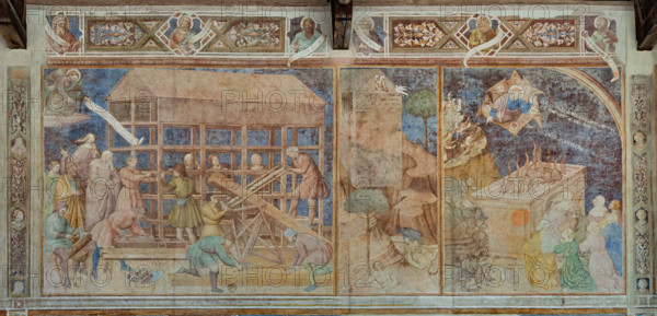 Pisa, Camposanto monumentale:
“Arca di Noè”, ”Diluvio Universale” e “Sacrificio che Noè offre a Dio dopo la fine del diluvio”;  affreschi di Piero di Puccio, 1389/1391.


[ENG]
Pisa, Monumental Cemetery: 
“Noah’s Ark”, “Great Flood” and “The Sacrifice Noah offers to God after the End of the Flood”; frescoes by Piero di Puccio - 1389/1391.
Camposanto Monumentale, Pisa (PI), Toscana - Tuscany, Italia - Italy