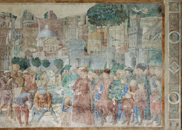 Pisa, Camposanto monumentale:
“Costruzione della Torre di Babele”, affreschi di Benozzo Gozzoli, 1469/70.
Particolare.

[ENG]
Pisa, Monumental Cemetery: 
 “Construction of the Tower of Babel”, frescoes by Benozzo Gozzoli, 1469/70. 
Detail.
Camposanto Monumentale, Pisa (PI), Toscana - Tuscany, Italia - Italy