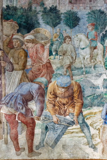 Pisa, Camposanto monumentale:
“Costruzione della Torre di Babele”, affreschi di Benozzo Gozzoli, 1469/70.
Particolare.

[ENG]
Pisa, Monumental Cemetery: 
 “Construction of the Tower of Babel”, frescoes by Benozzo Gozzoli, 1469/70. 
Detail.
Camposanto Monumentale, Pisa (PI), Toscana - Tuscany, Italia - Italy