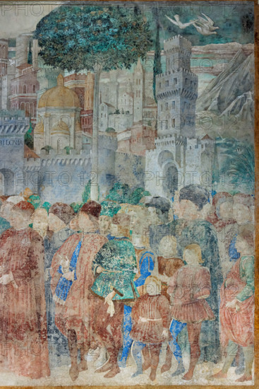 Pisa, Camposanto monumentale:
“Costruzione della Torre di Babele”, affreschi di Benozzo Gozzoli, 1469/70.
Particolare.

[ENG]
Pisa, Monumental Cemetery: 
 “Construction of the Tower of Babel”, frescoes by Benozzo Gozzoli, 1469/70. 
Detail.
Camposanto Monumentale, Pisa (PI), Toscana - Tuscany, Italia - Italy