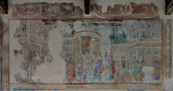 Pisa, Camposanto monumentale:
“Abramo e gli Adoratori di Belo (Baal)”, affreschi di Benozzo Gozzoli, 1470/71.

[ENG]
Pisa, Monumental Cemetery: 
“Abraham and the Worshippers of Belus (Baal)”, frescoes by Benozzo Gozzoli, 1470/71.
Camposanto Monumentale, Pisa (PI), Toscana - Tuscany, Italia - Italy