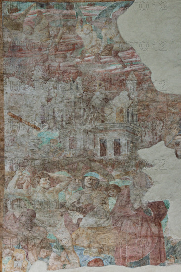 Pisa, Camposanto monumentale:
“Incendio di Sodoma”, particolare; affreschi di Benozzo Gozzoli - 1471/1472.
Camposanto Monumentale, Pisa (PI), Toscana - Tuscany, Italia - Italy