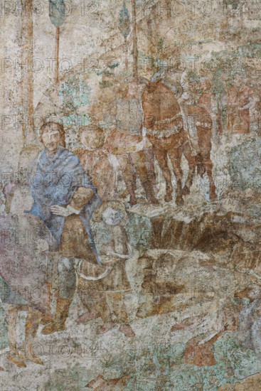 Pisa, Camposanto monumentale:
“Incontro di Esaù e Giacobbe - Ratto di Dina ”, affreschi di Benozzo Gozzoli, 1473/75.
Particolare.

[ENG]
Pisa, Monumental Cemetery: 
“The Meeting of Esau and Jacob - The Rape of Dinah”, frescoes by Benozzo Gozzoli, 1473/75.
Detail.
Camposanto Monumentale, Pisa (PI), Toscana - Tuscany, Italia - Italy