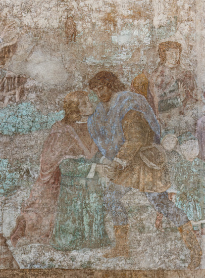 Pisa, Camposanto monumentale:
“Incontro di Esaù e Giacobbe - Ratto di Dina ”, affreschi di Benozzo Gozzoli, 1473/75.
Particolare.

[ENG]
Pisa, Monumental Cemetery: 
“The Meeting of Esau and Jacob - The Rape of Dinah”, frescoes by Benozzo Gozzoli, 1473/75.
Detail.
Camposanto Monumentale, Pisa (PI), Toscana - Tuscany, Italia - Italy