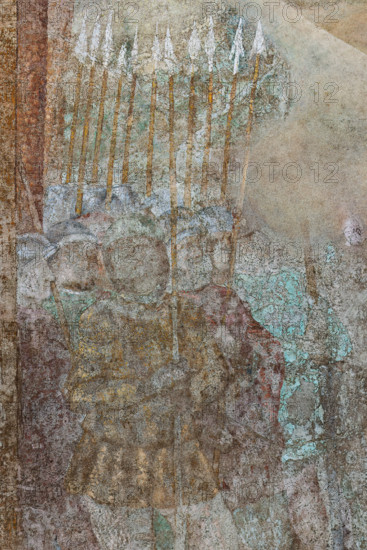 Pisa, Camposanto monumentale:
“Incontro di Esaù e Giacobbe - Ratto di Dina ”, affreschi di Benozzo Gozzoli, 1473/75.
Particolare con soldati.

[ENG]
Pisa, Monumental Cemetery: 
“The Meeting of Esau and Jacob - The Rape of Dinah”, frescoes by Benozzo Gozzoli, 1473/75.
Detail with soldiers.
Camposanto Monumentale, Pisa (PI), Toscana - Tuscany, Italia - Italy