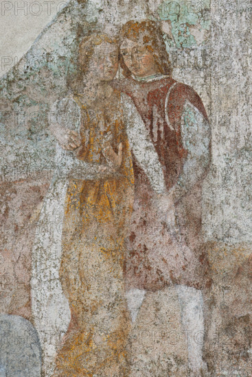 Pisa, Camposanto monumentale:
“Incontro di Esaù e Giacobbe - Ratto di Dina ”, affreschi di Benozzo Gozzoli, 1473/75.
Particolare con uomo e donna.

[ENG]
Pisa, Monumental Cemetery: 
“The Meeting of Esau and Jacob - The Rape of Dinah”, frescoes by Benozzo Gozzoli, 1473/75.
Detail with woman and man.
Camposanto Monumentale, Pisa (PI), Toscana - Tuscany, Italia - Italy