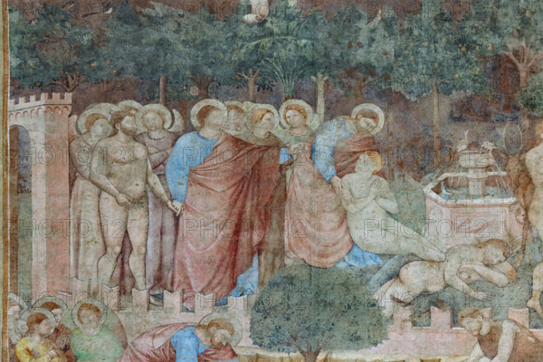 Pisa, Camposanto monumentale:
 “Storie di Adamo ed Eva”;  affreschi di Piero di Puccio, 1389/1391. Particolare.


[ENG]
Pisa, Monumental Cemetery: 
above: “Stories of Adam and Eve”, frescoes by Piero di Puccio - 1389/1391. Detail.
Camposanto Monumentale, Pisa (PI), Toscana - Tuscany, Italia - Italy