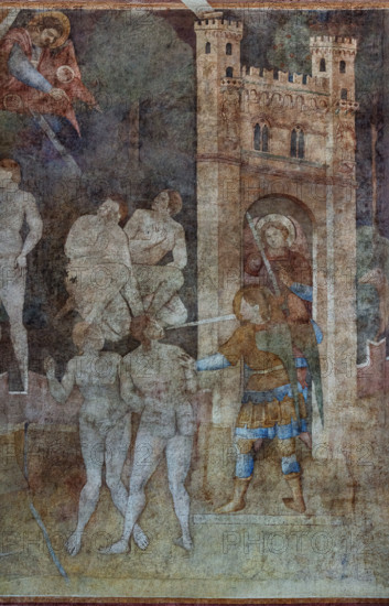 Pisa, Camposanto monumentale:
 “Storie di Adamo ed Eva”;  affreschi di Piero di Puccio, 1389/1391. Particolare.


[ENG]
Pisa, Monumental Cemetery: 
above: “Stories of Adam and Eve”, frescoes by Piero di Puccio - 1389/1391. Detail.
Camposanto Monumentale, Pisa (PI), Toscana - Tuscany, Italia - Italy