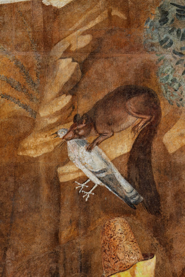 Pisa, Camposanto monumentale: ”Trionfo della Morte”, particolare con nobili cavalieri e falconieri. Affreschi di Buonamico Buffalmacco - 1336/1341.
Camposanto Monumentale, Pisa (PI), Toscana - Tuscany, Italia - Italy