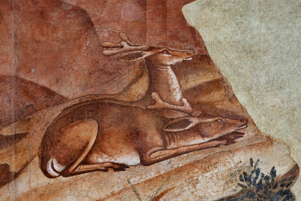 Pisa, Camposanto monumentale: ”Trionfo della Morte”, particolare della vita eremitica. Affreschi di Buonamico Buffalmacco - 1336/1341.
Camposanto Monumentale, Pisa (PI), Toscana - Tuscany, Italia - Italy