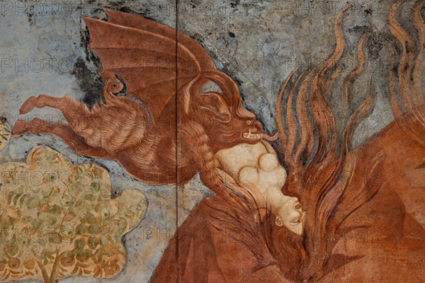 Pisa, Camposanto monumentale: ”Trionfo della Morte”, particolare degli affreschi di Buonamico Buffalmacco, 1336/1341. Dettaglio con diavolo che afferra l’anima di un defunto. 

[ENG]
Pisa, Monumental Cemetery: "Triumph of Death," detail of the frescoes by Buonamico Buffalmacco, 1336/1341.Detail with devil grabbing the soul of a dead.
Camposanto Monumentale, Pisa (PI), Toscana - Tuscany, Italia - Italy