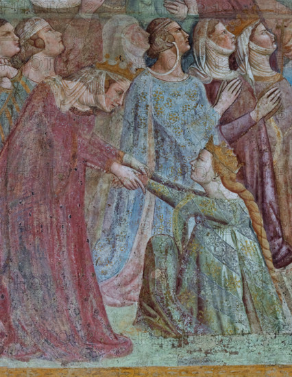 Pisa, Camposanto monumentale:
“Giudizio Universale”, particolare con un gruppo di giuste ed elette.
Affreschi di Buonamico Buffalmacco - 1336/1341.
Camposanto Monumentale, Pisa (PI), Toscana - Tuscany, Italia - Italy