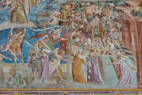 Pisa, Camposanto monumentale:
“Giudizio Universale”.  Affreschi di Buonamico Buffalmacco, 1336/1341.
Particolare con il gruppo di peccatori.

[ENG]
Pisa, Monumental Cemetery: "The Last Judgement”. Frescoes by Buonamico Buffalmacco, 1336/1341.
Detail with the group of sinners.
Camposanto Monumentale, Pisa (PI), Toscana - Tuscany, Italia - Italy