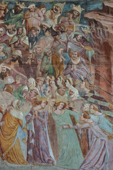 Pisa, Camposanto monumentale:
“Giudizio Universale”.  Affreschi di Buonamico Buffalmacco, 1336/1341.
Particolare con il gruppo di peccatori.

[ENG]
Pisa, Monumental Cemetery: "The Last Judgement”. Frescoes by Buonamico Buffalmacco, 1336/1341.
Detail with the group of sinners.
Camposanto Monumentale, Pisa (PI), Toscana - Tuscany, Italia - Italy