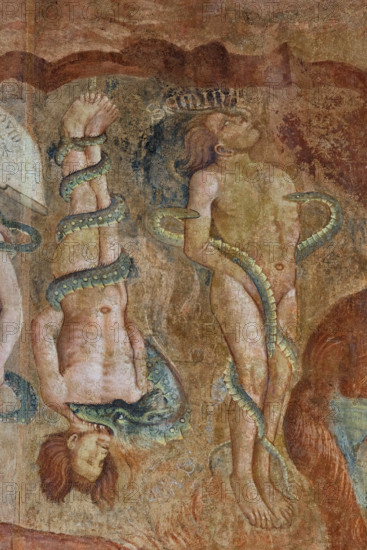 Pisa, Camposanto monumentale:
“Inferno”.  Affreschi di Buonamico Buffalmacco, 1336/1341.
Particolare con il girone dei simoniaci.

[ENG]
Pisa, Monumental Cemetery: “Hell”. Frescoes by Buonamico Buffalmacco, 1336/1341.
Detail showing the circle of simponiacs.
Camposanto Monumentale, Pisa (PI), Toscana - Tuscany, Italia - Italy