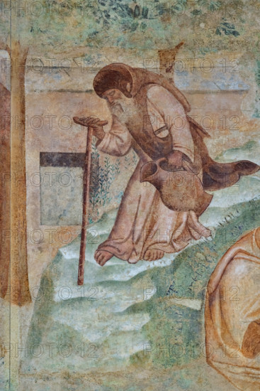 Pisa, Monumental Cemetery: “Thebaid”, Stories of the Hermits and the Holy Fathers inspired by the Vitae Patrum by the Dominican Domenico Canon Cavalca. Detail.
Frescoes by Buonamico Buffalmacco, 1336/1341.
Camposanto Monumentale, Pisa (PI), Toscana - Tuscany, Italia - Italy