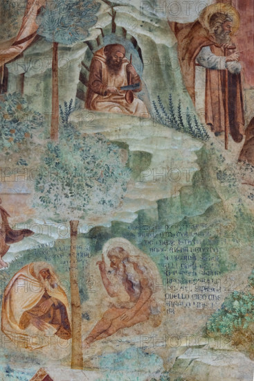 Pisa, Camposanto Monumentale: “Tebaide”,
storie degli Eremiti e dei Santi Padri ispirate alla “Vitae Patrum” del canonico domenicano Cavalca. Particolare. Affreschi di Buonamico Buffalmacco, 1336/1341.

[ENG]
Pisa, Monumental Cemetery: “Thebaid”, Stories of the Hermits and the Holy Fathers inspired by the Vitae Patrum by the Dominican Domenico Canon Cavalca. Detail.
Frescoes by Buonamico Buffalmacco, 1336/1341.
Camposanto Monumentale, Pisa (PI), Toscana - Tuscany, Italia - Italy