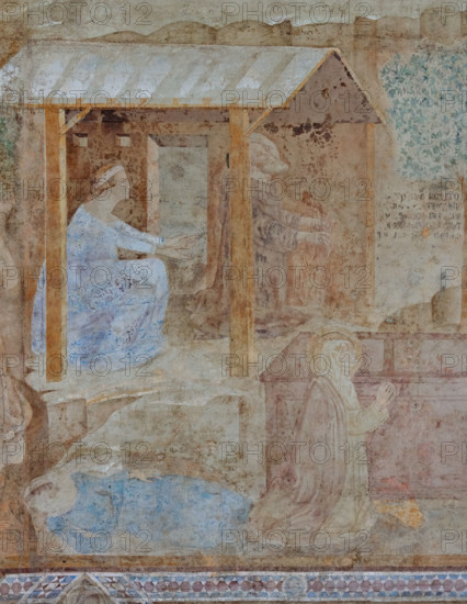 Pisa, Camposanto Monumentale: “Tebaide”,
storie degli Eremiti e dei Santi Padri ispirate alla “Vitae Patrum” del canonico domenicano Cavalca. 
Particolare con donna, santi e monaco.
Affreschi di Buonamico Buffalmacco, 1336/1341.


[ENG]
Pisa, Monumental Cemetery: “Thebaid”, Stories of the Hermits and the Holy Fathers inspired by the Vitae Patrum by the Dominican Domenico Canon Cavalca. 
Detail with woman, saints and monk.
Frescoes by Buonamico Buffalmacco, 1336/1341.
Camposanto Monumentale, Pisa (PI), Toscana - Tuscany, Italia - Italy