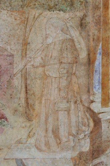 Pisa, Camposanto Monumentale: “Tebaide”,
storie degli Eremiti e dei Santi Padri ispirate alla “Vitae Patrum” del canonico domenicano Cavalca. 
Particolare con monaco.
Affreschi di Buonamico Buffalmacco, 1336/1341.


[ENG]
Pisa, Monumental Cemetery: “Thebaid”, Stories of the Hermits and the Holy Fathers inspired by the Vitae Patrum by the Dominican Domenico Canon Cavalca. 
Detail with monk.
Frescoes by Buonamico Buffalmacco, 1336/1341.
Camposanto Monumentale, Pisa (PI), Toscana - Tuscany, Italia - Italy