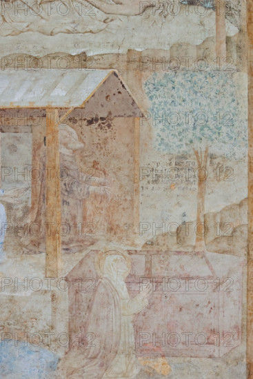 Pisa, Camposanto Monumentale: “Tebaide”,
storie degli Eremiti e dei Santi Padri ispirate alla “Vitae Patrum” del canonico domenicano Cavalca. 
Particolare con santi.
Affreschi di Buonamico Buffalmacco, 1336/1341.


[ENG]
Pisa, Monumental Cemetery: “Thebaid”, Stories of the Hermits and the Holy Fathers inspired by the Vitae Patrum by the Dominican Domenico Canon Cavalca. 
Detail with saints.
Frescoes by Buonamico Buffalmacco, 1336/1341.
Camposanto Monumentale, Pisa (PI), Toscana - Tuscany, Italia - Italy